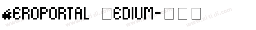 Aeroportal Medium字体转换